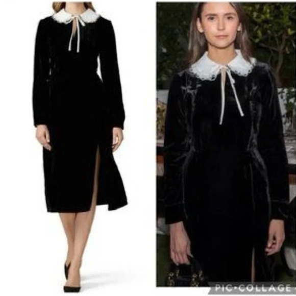 Sweet Baby Jamie
Black Collared Velvet Dress size small - Picture 4 of 14